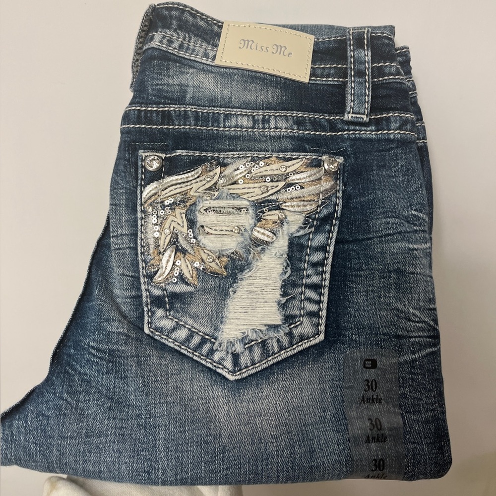 Miss Me Jeans - Ankle Skinny 27” Inseam, 30” Waist